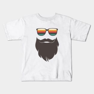 Retro Beard Kids T-Shirt